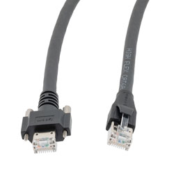 超六类双屏蔽高柔性拖链级以太网线缆， GigE / RJ45， 2.5M的图片