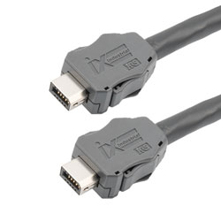 IX工业超6类以太网线缆，IX A型/IX A型，经济型单层蔽，CMR/CMG阻燃级PVC护套，黑，1.5米的图片