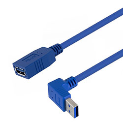 USB 3.0 Female to male Type A right angle up exit 1M的图片