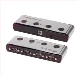 USB至RS232转接器，4个RS-232 DB9公头的图片