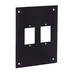 通用子面板，带2个ECF型孔，黑色的图片