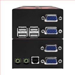 Adderlink X-USBPRO-MS2 VGA、音频、四端口USB双网线延长器的图片