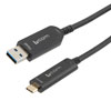 USB 3.1 Active Optical Cable, A male to C male, Backwards Compatible, PVC Jacket, 15 Meters的图片