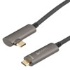 USB 3.1 Active Optical Cable, A male to Right Angle C male, Backwards Compatible, PVC Jacket, 5 Meters的图片