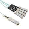 Active Optical Cable Breakout QSFP28 100Gbps to 4x28G SFP28, 3 meters, MSA Compatible的图片