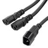C14 Female to C13 Female Power Splitter Cord, Rated for 15 A, 10-foot Length的图片