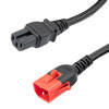 C15 to Dual locking C14, 15A, 250V, 10ft的图片