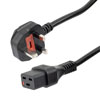 IEC LOCK C19 to UK plug, 13A, 250V, 3M的图片