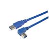 USB 3.0直角型线缆组件，下出线B型/直通A型连接器，5米的图片