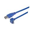 USB 3.0直角型线缆组件，下出线Micro-B/直通A型连接器，5米的图片