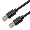 USB 3.0, AM/AM, Alum Shell, Support 5V/2A, 5Gbps, .5M Black Nylon Braid的图片