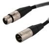 DMX Lighting Adapter Cable, 3 pin XLR Male to 5 pin XLR Female, Black, 1 FT的图片