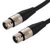 DMX 512 Lighting Cable, 5 pin XLR Female to 5 pin XLR Female, Black, 15 FT的图片