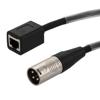 DMX Lighting Adapter Cable, 3 pin XLR Male to RJ45 Female, Black, 1 FT的图片