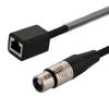 DMX Lighting Adapter Cable, 3 pin XLR Female to RJ45 Female, Black, 1 FT的图片