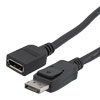 DisplayPort数字音视频线缆组件，支持DisplayPort 2.0规定的16K与HDR，公头/母头，低烟无卤，黑，1米的图片