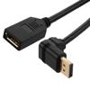 DisplayPort Cable, Female to Down Angle Male, 8K Resolution, 1 Meter的图片
