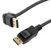 DisplayPort Cable, Male to Up Angle Male, 8K Resolution, 1 Meter的图片