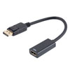 DisplayPort to HDMI Adapter, DisplayPort Male to HDMI Female, 4K@60Hz, ABS Shell, Black, Dongle Style, 15cm的图片