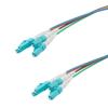 LC UPC 4x to LC UPC 4x, MM OM3, military tactical distribution cable assembly, 20 meters的图片