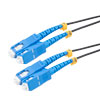 光纤跳线 SC/UPC 到 SC/UPC 双工 9/125 SMF G.652.D 4.8mm 黑色，(LSZH) 带内部螺旋铠装，5 米的图片