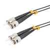 光纤跳线 ST/UPC 到 ST/UPC 双工 9/125 SMF G.652.D 4.8mm 黑色，(LSZH) 带内部螺旋铠装，5 米的图片