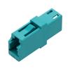 Fiber Optic Adapter, LC Simplex, low-profile, no flange, Aqua的图片