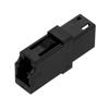 Fiber Optic Adapter, LC Simplex, low-profile, no flange, Black的图片