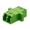 Fiber Optic Adapter, LC Duplex, low-profile, with flange, Lime Green的图片