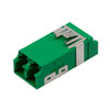 Fiber Coupler, LC/LC SlimLine Duplex, White Internal Shutter, Vertical Spring, High Density Reduced Height, No Flange, Green的图片
