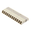 Fiber Coupler, LC/LC SlimLine 12 port, Translucent Internal Shutter, Side Spring, High Density Reduced Height, No Flange, Beige的图片