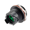 IP68 ODVA Compatible LC Bulkhead Duplex Adapter, SM APC, with Dust Cap的图片