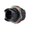 IP68 LC Hybrid Bulkhead Coupler/Adapter, Pin contacts, SMF or MM, with Dust Cap的图片