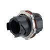 IP68 LC Hybrid Bulkhead Coupler/Adapter, with Socket, SMF or MM, with Dust Cap的图片