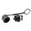 IP68 SC/PC Bulkhead Coupler, SMF or MM, with Dust Cap的图片