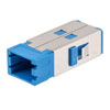 SN SC Simplex Dual Channel (4 fiber) Adapter, without  flange, Blue的图片
