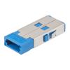 SN Senior-Senior Single Channel (2 fiber) Adapter, without  flange, Blue的图片