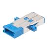 SN Senior-Senior Single Channel (2 fiber) Adapter, with  flange, Blue的图片