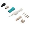 CS Connector (2F), Multimode Fiber with UPC Polish, 3mm Boot and 55mm Tab Length in White的图片