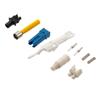 CS Connector (2F), Single Mode Fiber with UPC Polish, 2mm Boot and 55mm Tab Length in White的图片