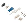 CS Connector (2F), Single Mode Fiber with UPC Polish, 3mm Boot and 55mm Tab Length in White的图片