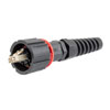 IP68 ODVA Compatible LC Duplex Connector, MM Duplex Beige, 7.0mm crimp sleeve, with Dust Cap的图片