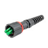 IP68 ODVA Compatible LC Duplex Connector, APC Duplex Green, 5.0mm crimp sleeve, no Dust Cap的图片