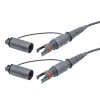 室外光纤跳线，单工 SMF(G.657.A2)，Mini-IP SC/APC 到 Mini-IP SC/APC，带 5.0mm LSZH 护套，1M的图片