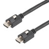 Premium High Speed Locking HDMI Cable, Lock Male Top Screw to Lock Male Top Screw, Supports 4K Resolution and HDR, Black, 2.0 Meter的图片