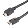 Premium High Speed Locking HDMI Cable, Lock Male with Top Screw to Standard Male, Supports 4K Resolution and HDR, Black, 2.0 Meter的图片