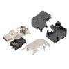 IX Industrial Right Angle Plug, 10gig, B Key for Serial or Bus Communications, 90 Degree Up Design, IDC Crimp Type 26-28AWG Range的图片