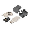 IX Industrial Right Angle Plug, 10gig, B Key for Serial or Bus Communications, 90 Degree Down Design, Solder Type的图片