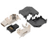 IX Industrial Right Angle Plug, 10gig, A Key for Ethernet Communications, 90 Degree Up Design, Solder Type的图片