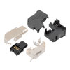 IX Industrial Right Angle Plug, 10gig, B Key for Serial or Bus Communications, 90 Degree Up Design, Solder Type的图片